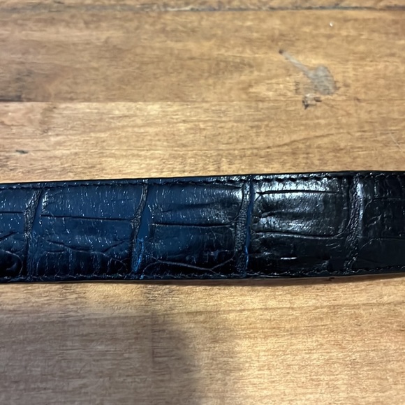 Brighton belts, horse head buckle, size Small (28), black faux wove croc - Picture 7 of 7